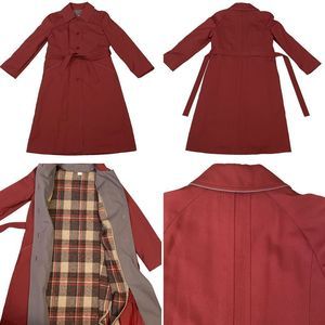 Vintage Beautiful Women’s Button-up Trench Coat Union Made ILGWU small size